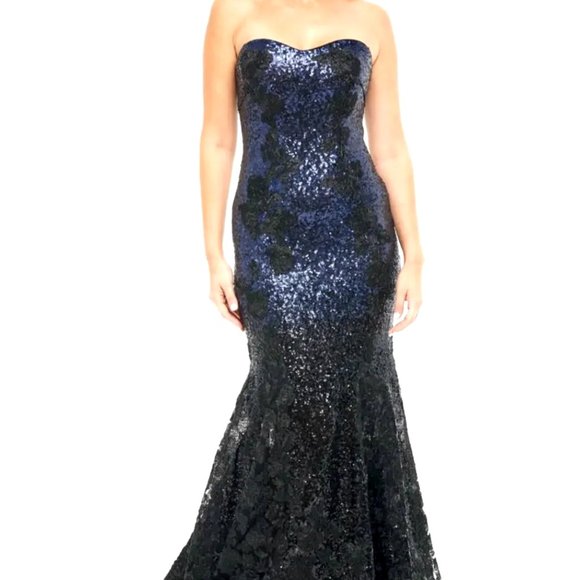 Strapless Sequin Gown - Picture 1 of 4